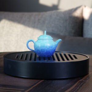 Only This Verdant Blue Pan's Teapot