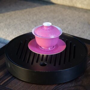 Carmine Red Elegant Charm Gaiwan